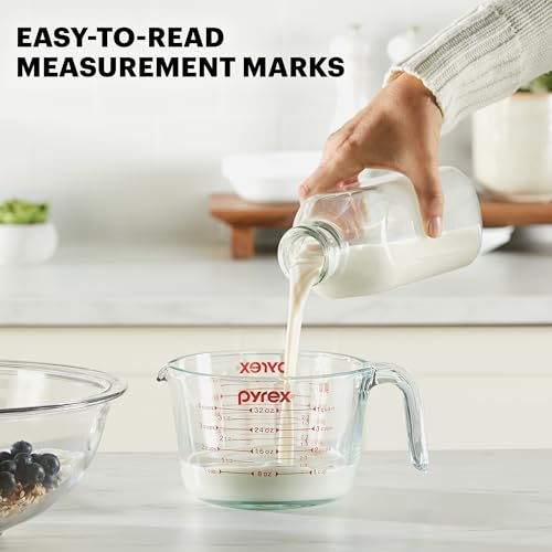 Eco-Friendly Pyrex Essentials (3-Pack) Glass Measuring Cups Set, (1, Set