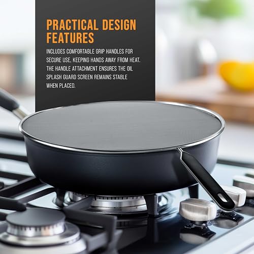 Smart Home U.S. Kitchen Supply 4-Piece Stainless Steel Splatter Guard Essentials