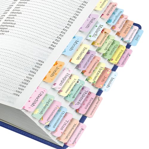 Modern Bible Tabs, 75 Tabs, Laminated Bible Index Essentials
