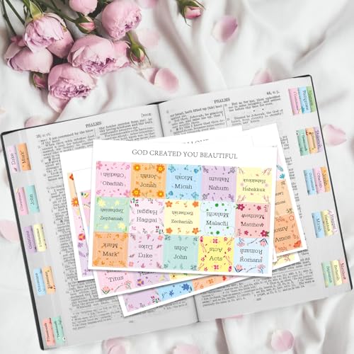 Modern Bible Tabs, 75 Tabs, Laminated Bible Index Essentials