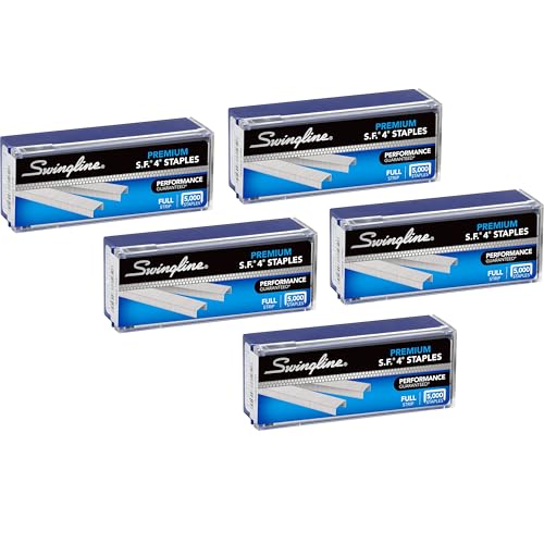 Classic Swingline Staples, 5 Pack, S.F. 4, exclusive, 1/4" Length, 210/Strip,