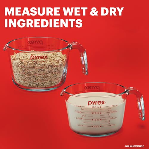 Eco-Friendly Pyrex Essentials (3-Pack) Glass Measuring Cups Set, (1, Set