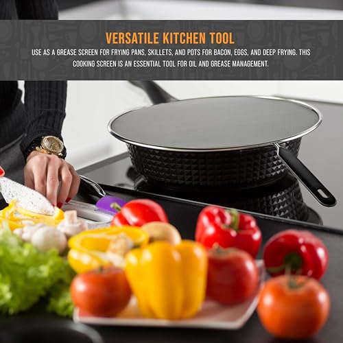 Smart Home U.S. Kitchen Supply 4-Piece Stainless Steel Splatter Guard Essentials